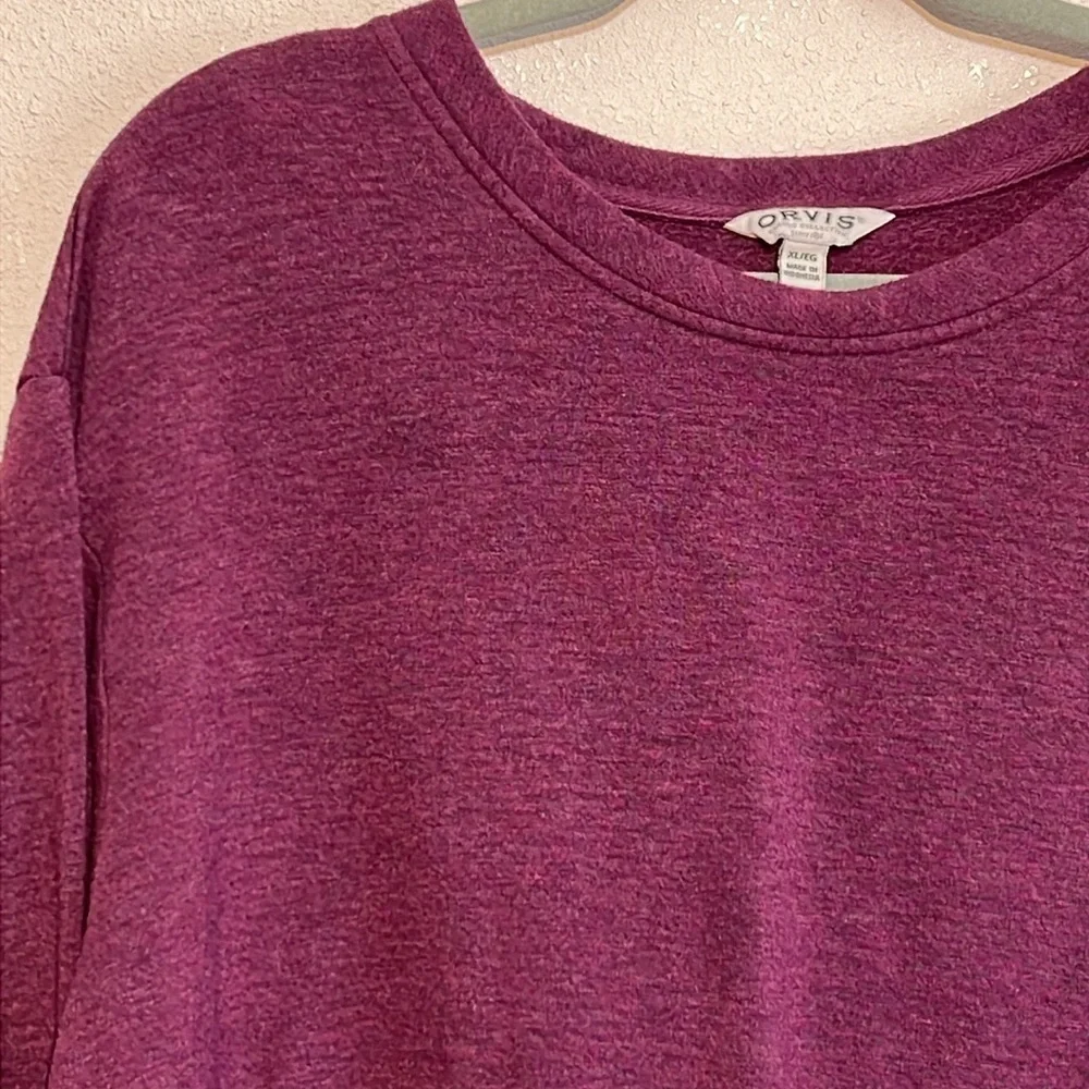Orvis Men’s Maroon Winter Pullover Sweater size XL